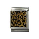 Metallic Snake Skin Pattern Italian Charm (13mm) Front