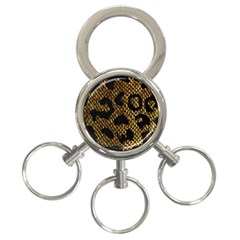 Metallic Snake Skin Pattern 3-ring Key Chain by Ket1n9