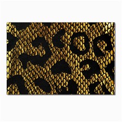 Metallic Snake Skin Pattern Postcards 5  X 7  (pkg Of 10) by Ket1n9