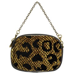 Metallic Snake Skin Pattern Chain Purse (two Sides) by Ket1n9