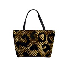 Metallic Snake Skin Pattern Classic Shoulder Handbag by Ket1n9