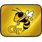 Georgia Institute Of Technology Ga Tech Two Sides Fleece Blanket (Mini) 35 x27  Blanket Front