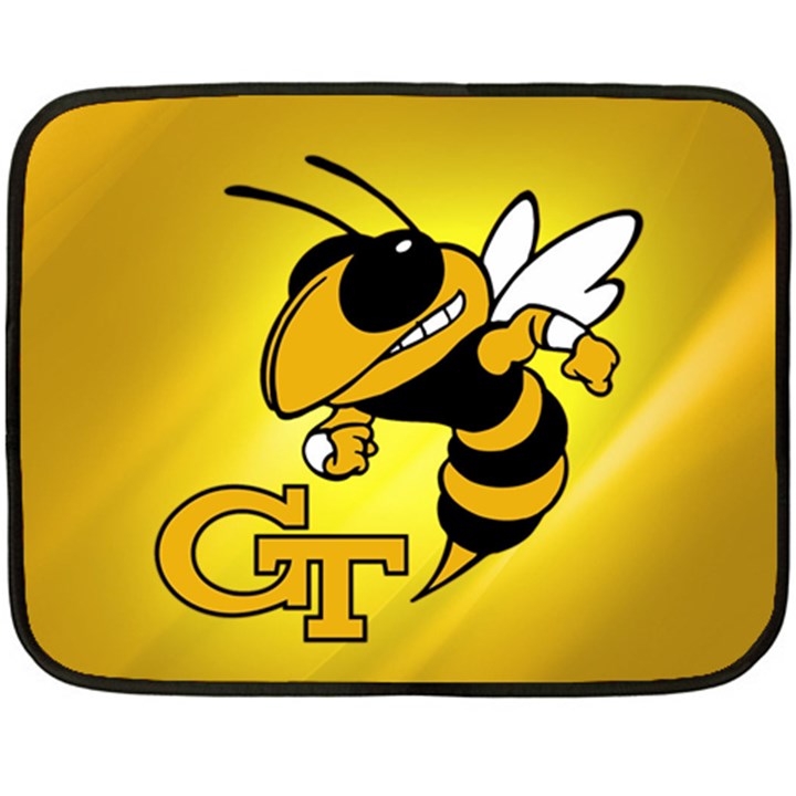 Georgia Institute Of Technology Ga Tech Two Sides Fleece Blanket (Mini)