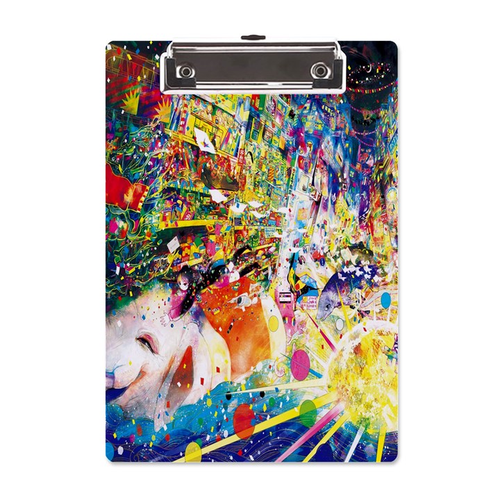 Multicolor Anime Colors Colorful A5 Acrylic Clipboard