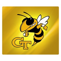 Georgia Institute Of Technology Ga Tech Two Sides Premium Plush Fleece Blanket (small) by Ket1n9