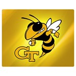 Georgia Institute Of Technology Ga Tech Two Sides Premium Plush Fleece Blanket (Medium) 60 x50  Blanket Front