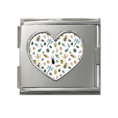 Insect Animal Pattern Mega Link Heart Italian Charm (18mm) by Ket1n9