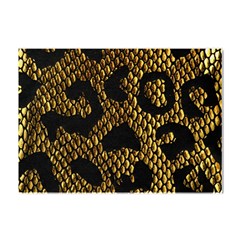 Metallic Snake Skin Pattern Crystal Sticker (a4)