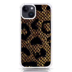 Metallic Snake Skin Pattern Iphone 14 Tpu Uv Print Case by Ket1n9