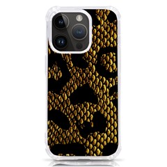 Metallic Snake Skin Pattern Iphone 14 Pro Tpu Uv Print Case by Ket1n9