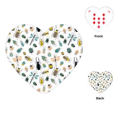 Insect Animal Pattern Playing Cards Single Design (heart) by Ket1n9