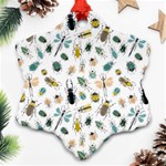 Insect Animal Pattern Snowflake Ornament (Two Sides) Front