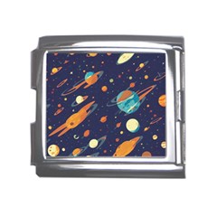 Space Galaxy Planet Universe Stars Night Fantasy Mega Link Italian Charm (18mm) by Ket1n9