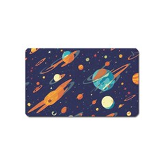 Space Galaxy Planet Universe Stars Night Fantasy Magnet (name Card) by Ket1n9