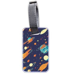 Space Galaxy Planet Universe Stars Night Fantasy Luggage Tag (two Sides) by Ket1n9