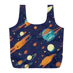 Space Galaxy Planet Universe Stars Night Fantasy Full Print Recycle Bag (l) by Ket1n9