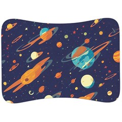 Space Galaxy Planet Universe Stars Night Fantasy Velour Seat Head Rest Cushion by Ket1n9