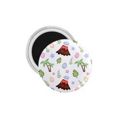 Cute-palm-volcano-seamless-pattern 1 75  Magnets by Ket1n9