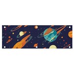 Space Galaxy Planet Universe Stars Night Fantasy Banner and Sign 6  x 2  Front