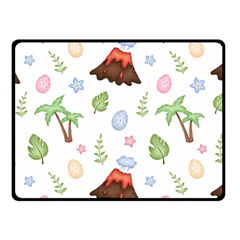 Cute-palm-volcano-seamless-pattern Fleece Blanket (small) by Ket1n9