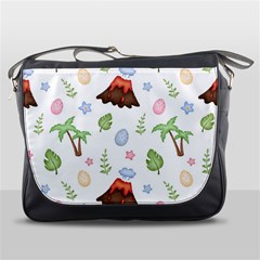 Cute-palm-volcano-seamless-pattern Messenger Bag by Ket1n9