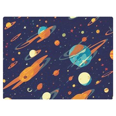 Space Galaxy Planet Universe Stars Night Fantasy Two Sides Premium Plush Fleece Blanket (extra Small) by Ket1n9