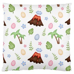 Cute-palm-volcano-seamless-pattern Large Cushion Case (one Side) by Ket1n9