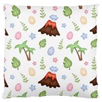 Cute-palm-volcano-seamless-pattern Large Cushion Case (One Side) Front