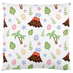 Cute-palm-volcano-seamless-pattern Standard Premium Plush Fleece Cushion Case (two Sides) by Ket1n9