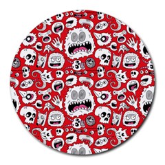 Another Monster Pattern Round Mousepad by Ket1n9