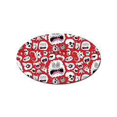 Another Monster Pattern Sticker Oval (10 Pack) by Ket1n9