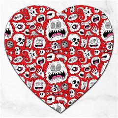 Another Monster Pattern Jigsaw Puzzle (heart) by Ket1n9