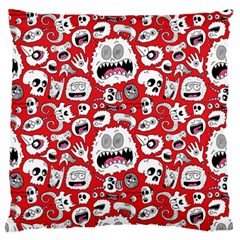 Another Monster Pattern Large Premium Plush Fleece Cushion Case (two Sides)