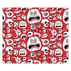 Another Monster Pattern Two Sides Premium Plush Fleece Blanket (small) by Ket1n9