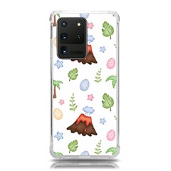 Cute-palm-volcano-seamless-pattern Samsung Galaxy S20 Ultra 6 9 Inch Tpu Uv Case by Ket1n9