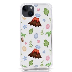 Cute-palm-volcano-seamless-pattern Iphone 14 Plus Tpu Uv Print Case by Ket1n9