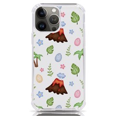 Cute-palm-volcano-seamless-pattern Iphone 13 Pro Max Tpu Uv Print Case by Ket1n9