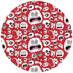 Another Monster Pattern Wooden Puzzle Round by Ket1n9