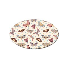 Pattern-with-butterflies-moths Sticker Oval (10 Pack) by Ket1n9