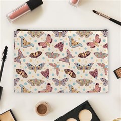 Pattern-with-butterflies-moths Cosmetic Bag (large) by Ket1n9