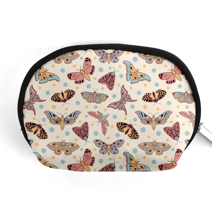 Pattern-with-butterflies-moths Accessory Pouch (Medium)