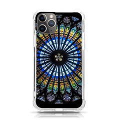 Stained Glass Rose Window In France s Strasbourg Cathedral Iphone 11 Pro 5 8 Inch Tpu Uv Print Case by Ket1n9