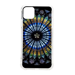 Stained Glass Rose Window In France s Strasbourg Cathedral Iphone 11 Pro Max 6 5 Inch Tpu Uv Print Case by Ket1n9