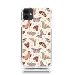 Pattern-with-butterflies-moths Iphone 11 Tpu Uv Print Case by Ket1n9