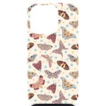 Pattern-with-butterflies-moths iPhone 14 Pro Black UV Print Case Front