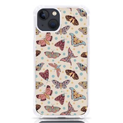 Pattern-with-butterflies-moths Iphone 13 Tpu Uv Print Case by Ket1n9