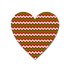 Christmas-paper-scrapbooking-pattern- Heart Magnet by Grandong