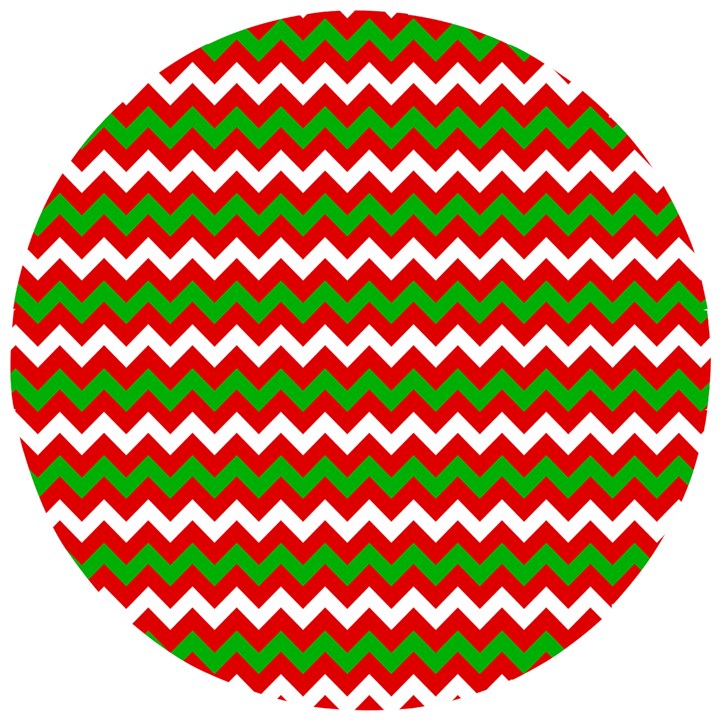 Christmas-paper-scrapbooking-pattern- Wooden Puzzle Round