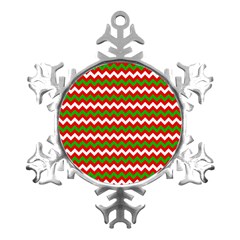 Christmas-paper-scrapbooking-pattern- Metal Small Snowflake Ornament by Grandong