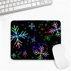 Snowflakes Snow Winter Christmas Small Mousepad by Grandong